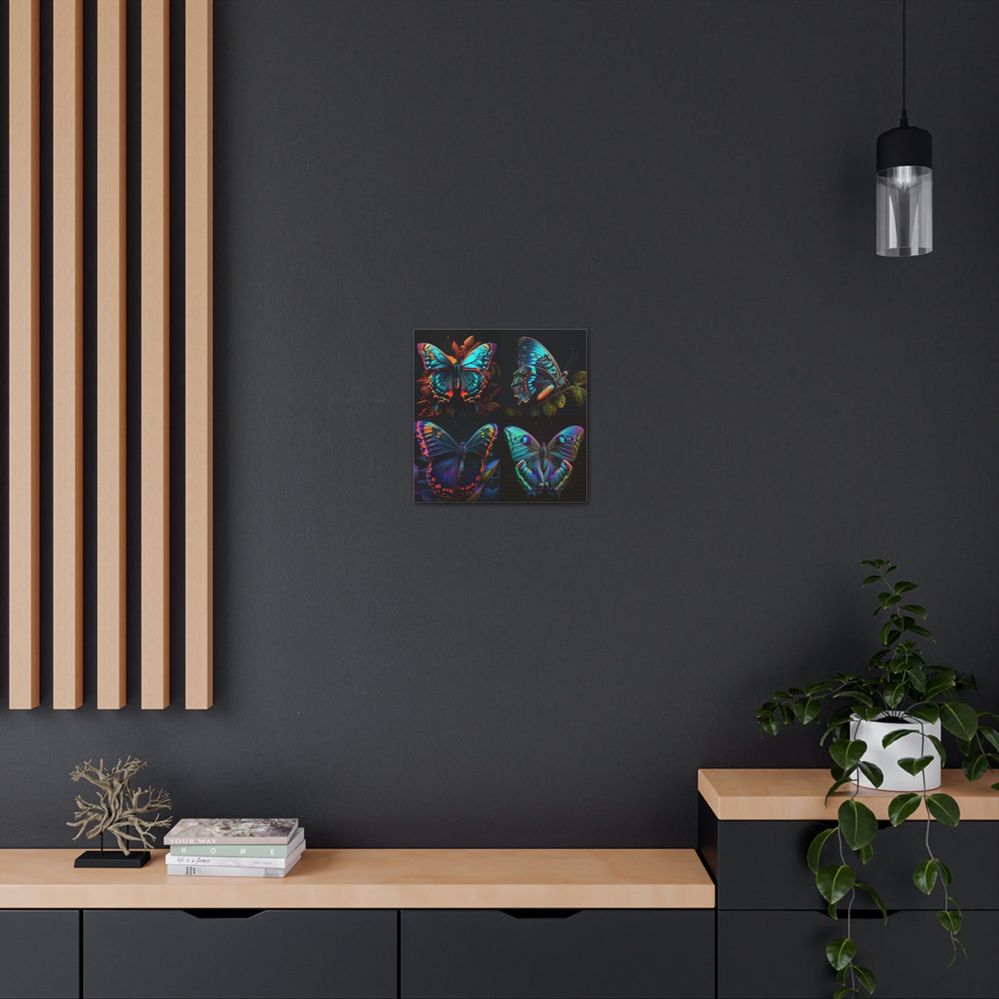 Canvas Gallery Wraps Hue Neon Butterfly 5