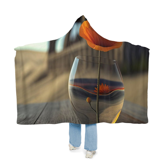 Snuggle Hooded Blanket Poppy in a Glass Vase 4