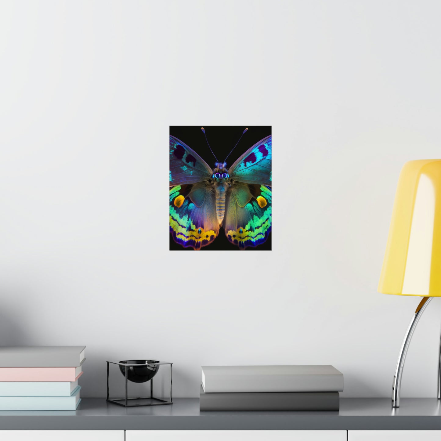 Premium Matte Vertical Posters Neon Hue Butterfly 4