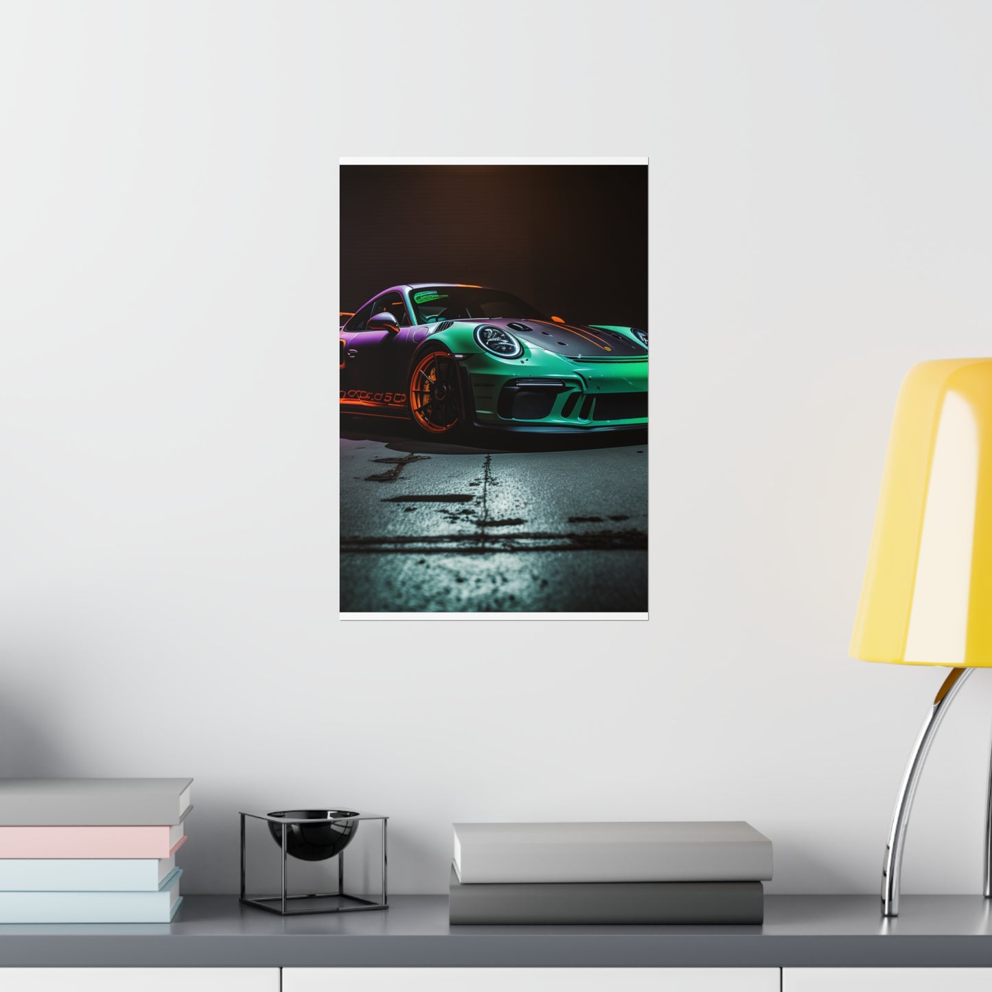 Premium Matte Vertical Posters Porsche Color 4