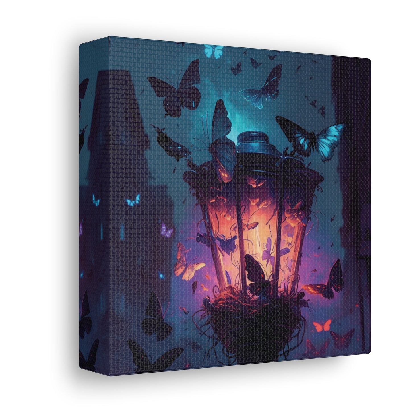 Canvas Gallery Wraps Street Light Butterfly 3