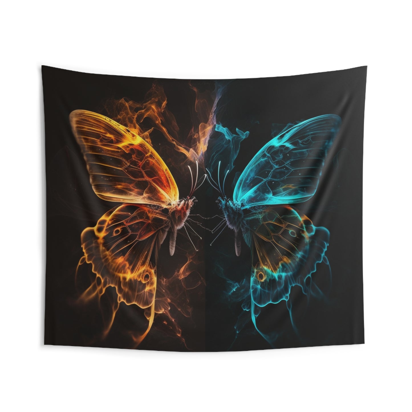 Indoor Wall Tapestries Kiss Neon Butterfly 6