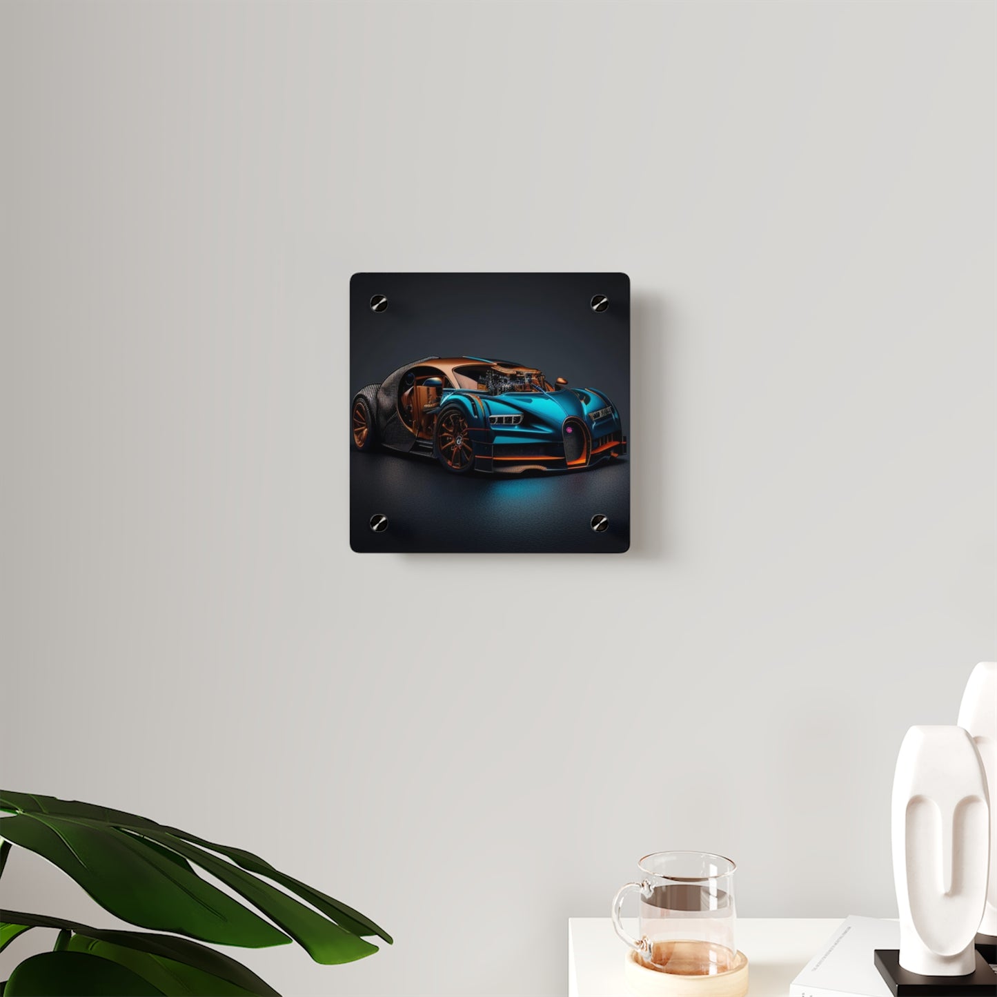 Acrylic Wall Art Panels Bugatti Blue 4