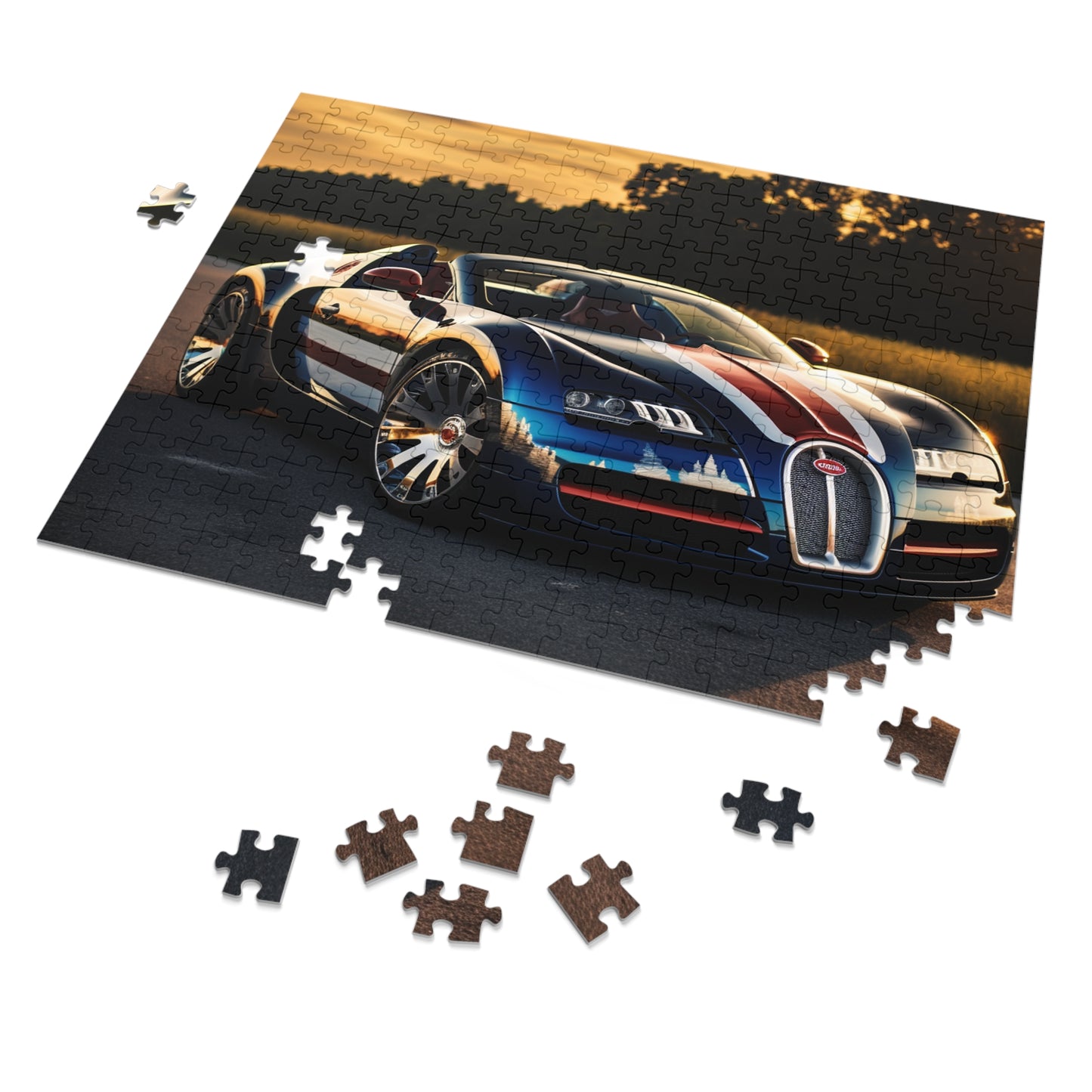 Jigsaw Puzzle (30, 110, 252, 500,1000-Piece) Bugatti Flag American 3