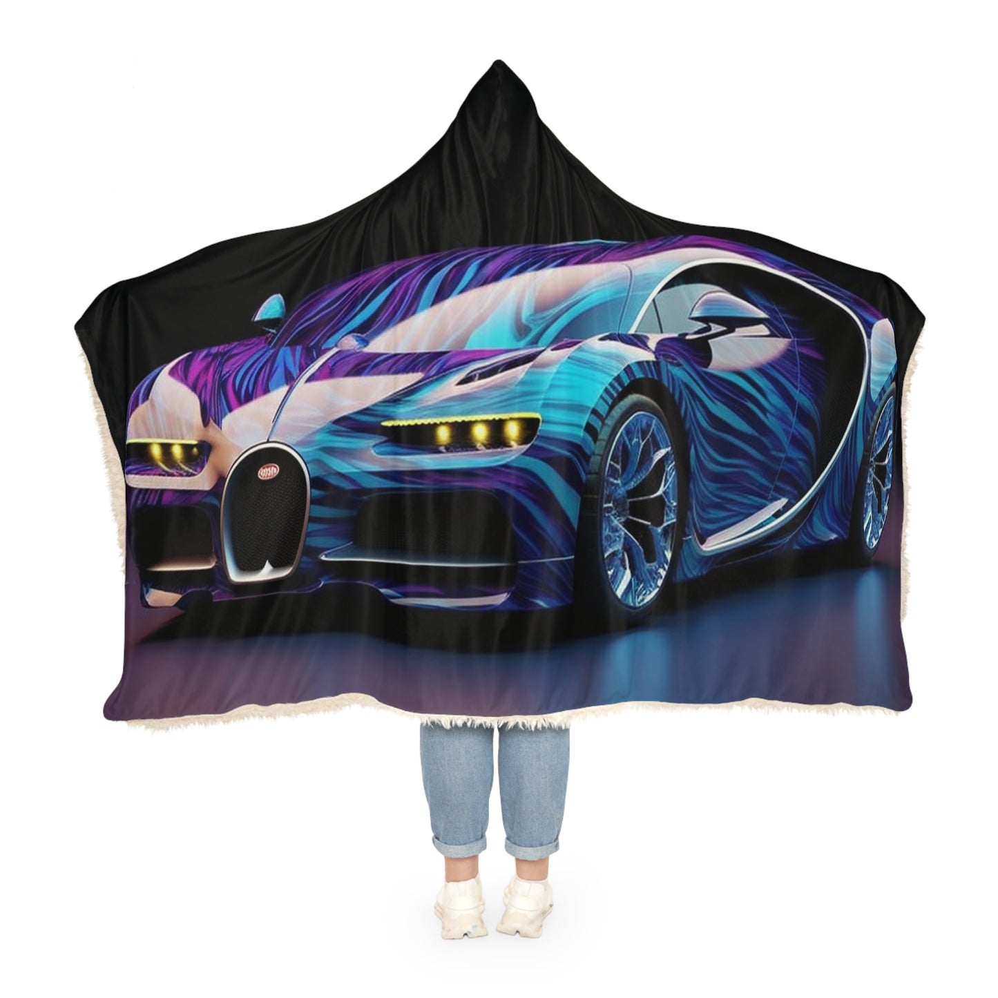 Snuggle Hooded Blanket Bugatti Abstract Flair 3