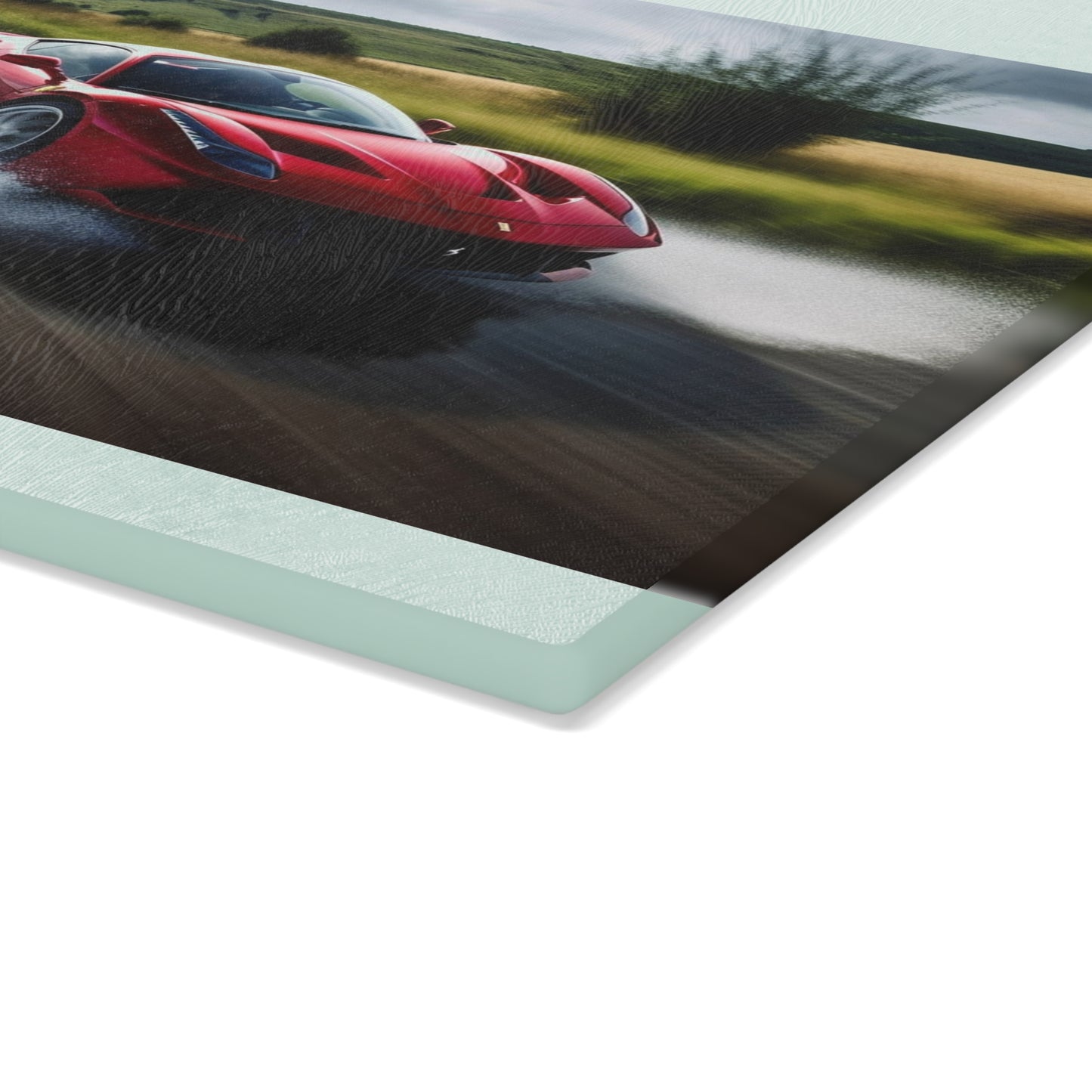 Glass Cutting Board Water Ferrari Splash 4