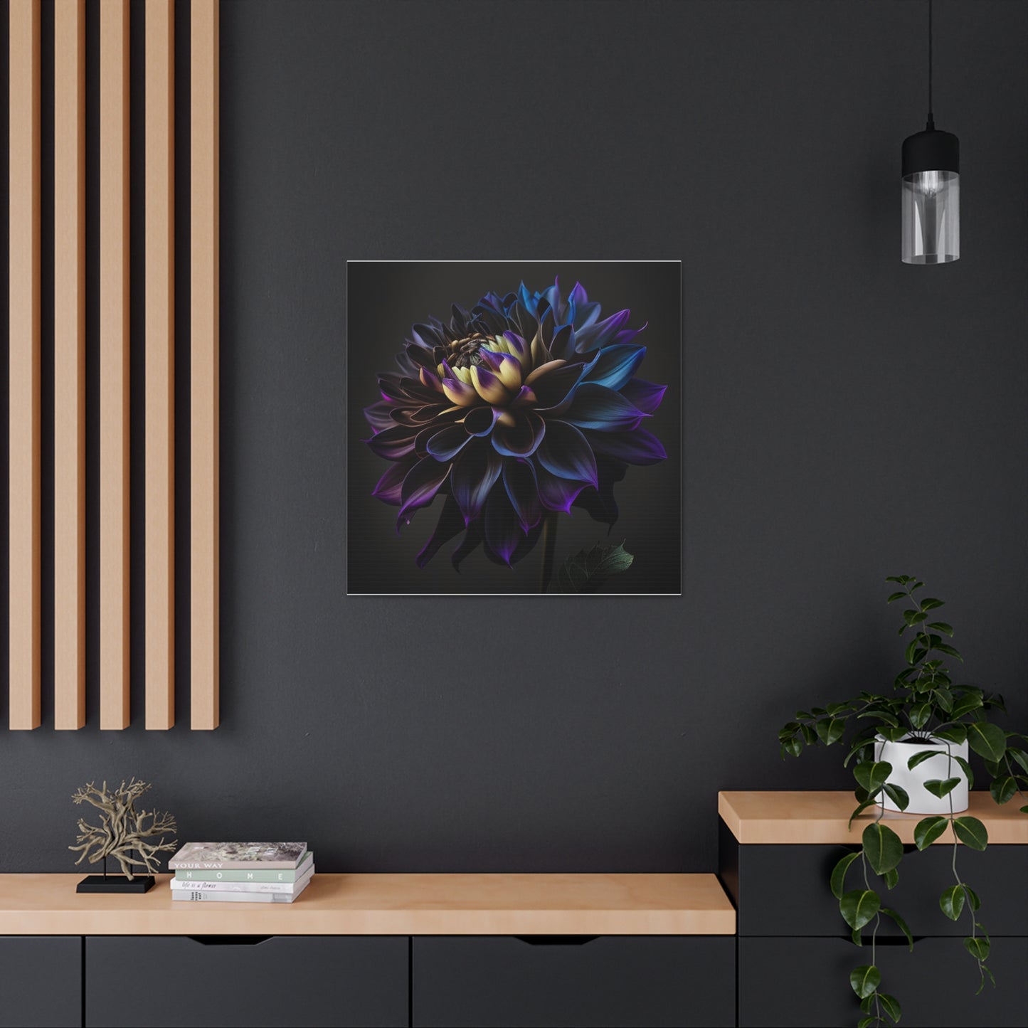 Canvas Gallery Wraps Dahlia Purple 1