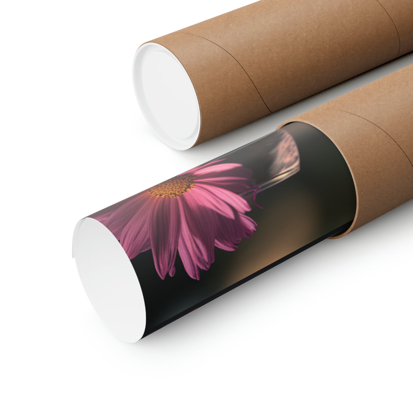 Premium Matte Vertical Posters Pink Daisy 5