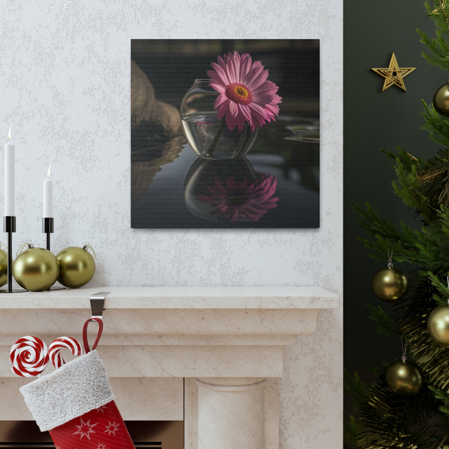 Canvas Gallery Wraps Pink Daisy 2