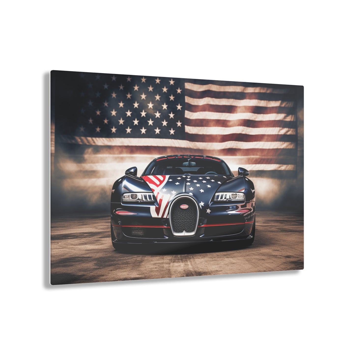 Acrylic Prints Bugatti American Flag 2