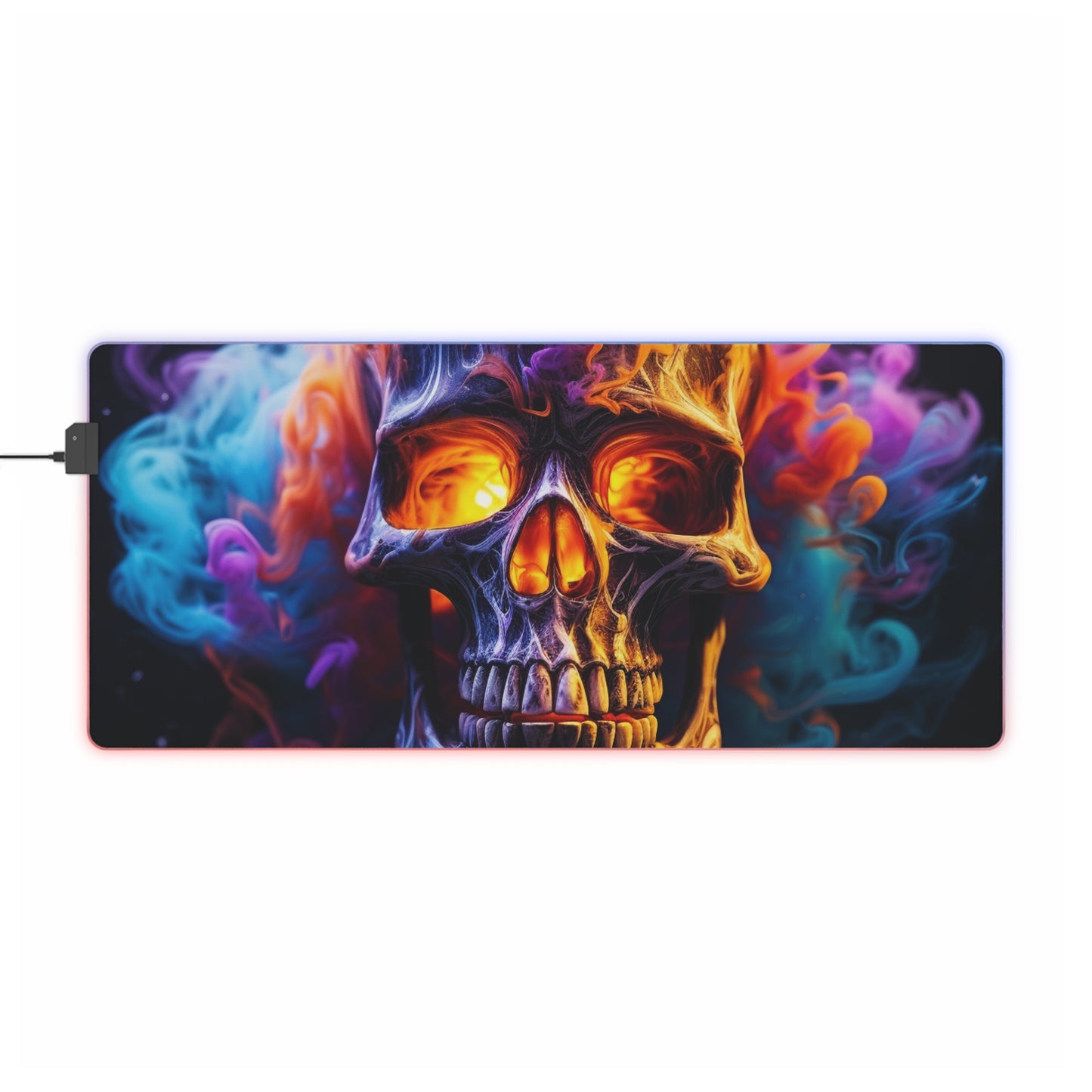 LED Gaming Mouse Pad Macro Skull 2