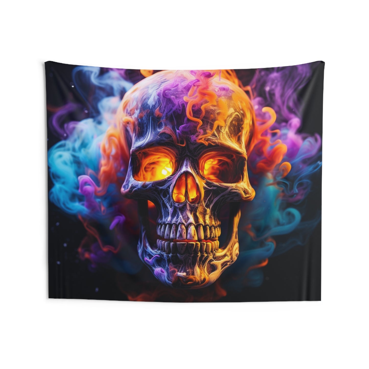 Indoor Wall Tapestries Macro Skull 2