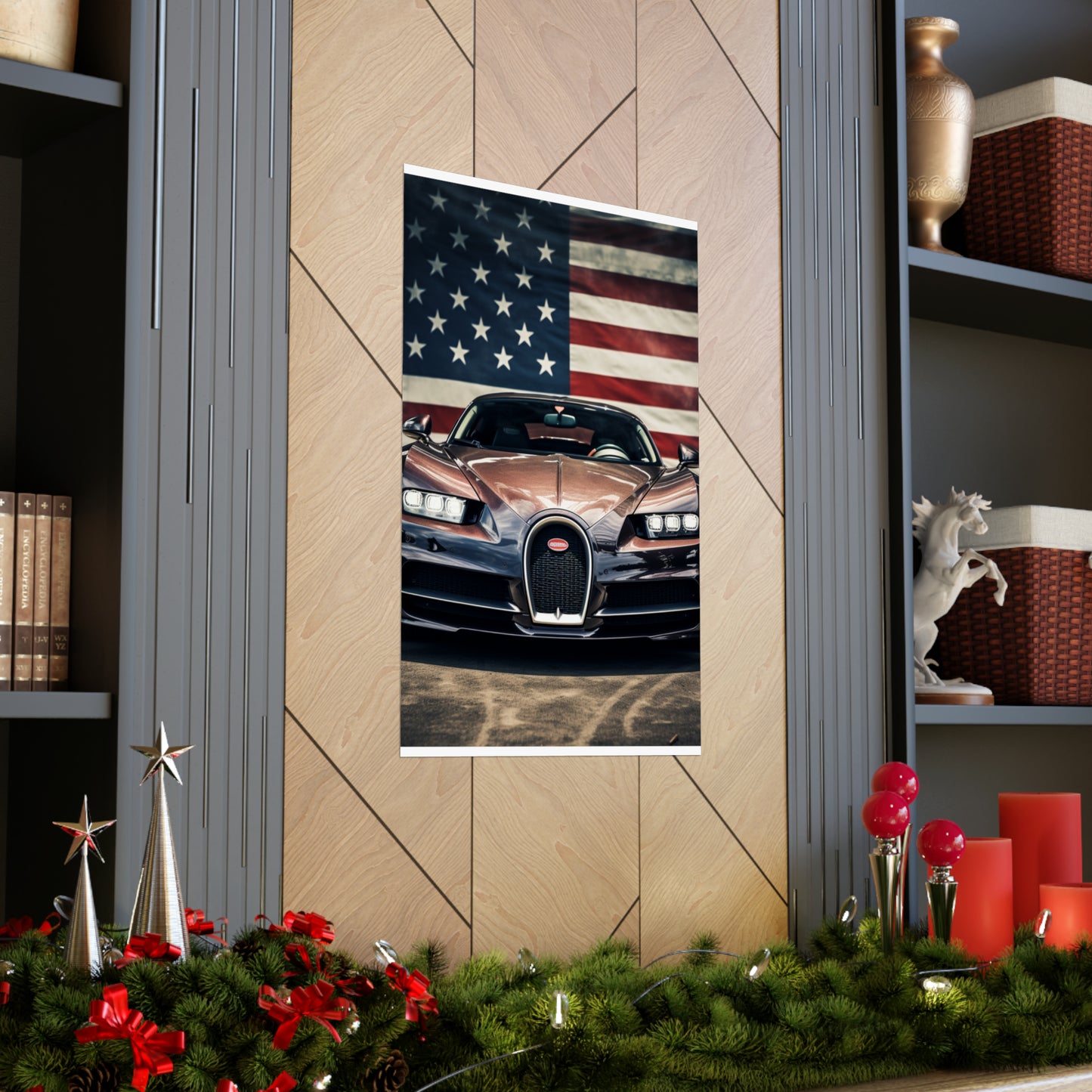 Premium Matte Vertical Posters Bugatti Flag 4