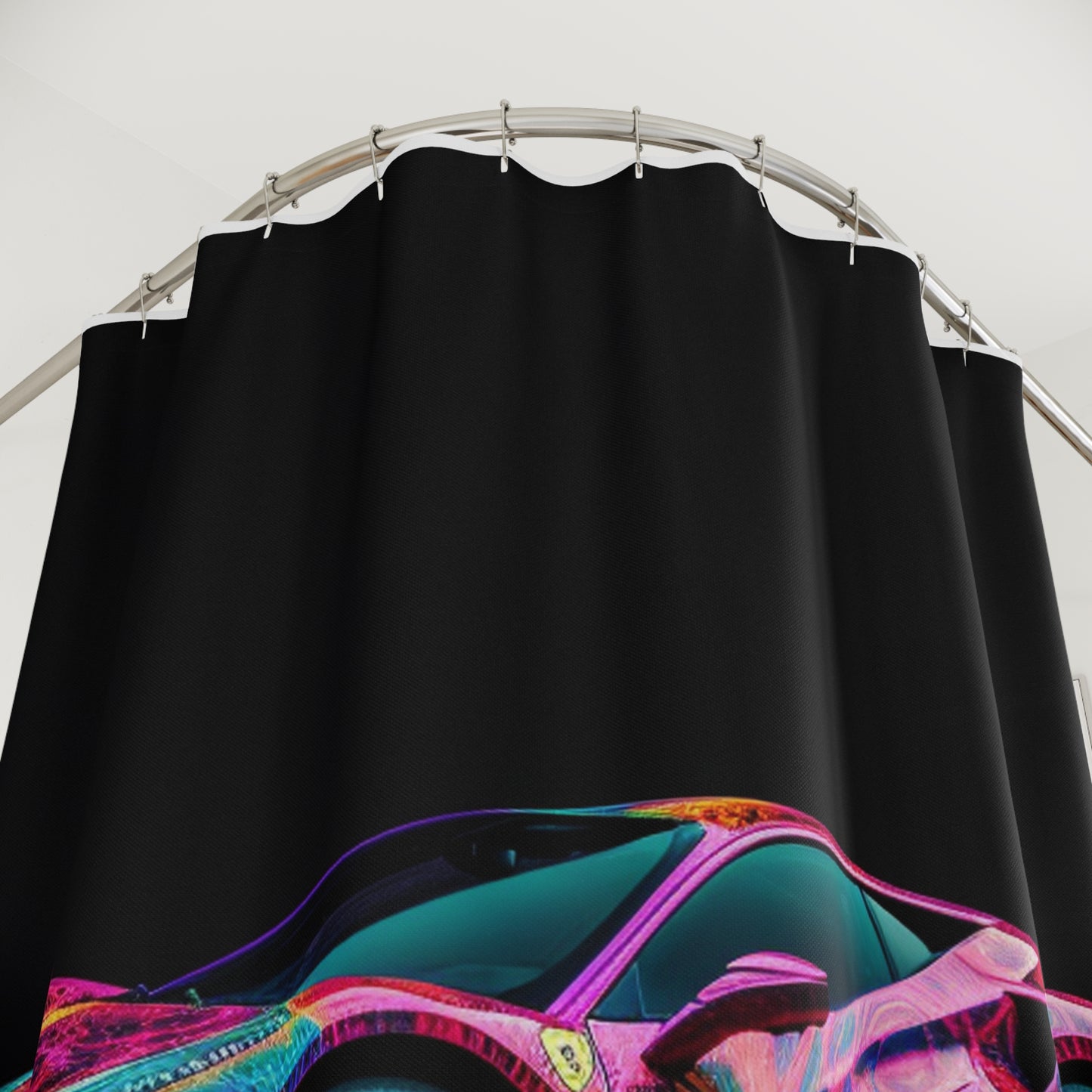 Polyester Shower Curtain Ferrari Color 4