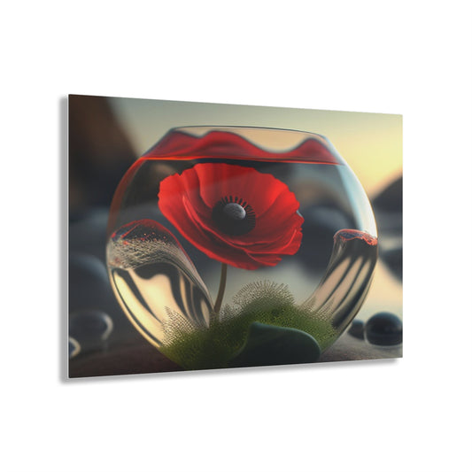 Acrylic Prints Red Anemone in a Vase 3