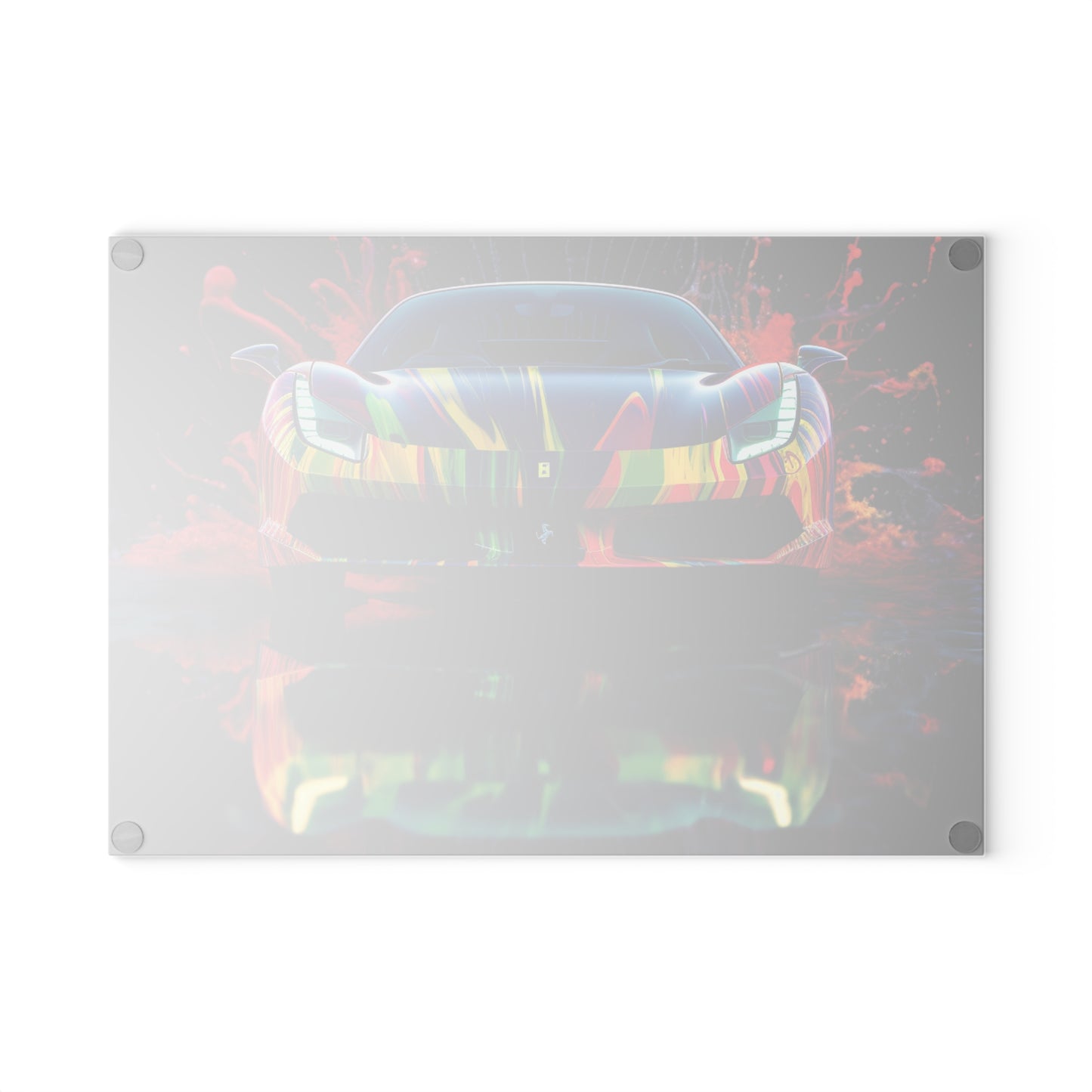 Glass Cutting Board Ferrari Fusion Water 1