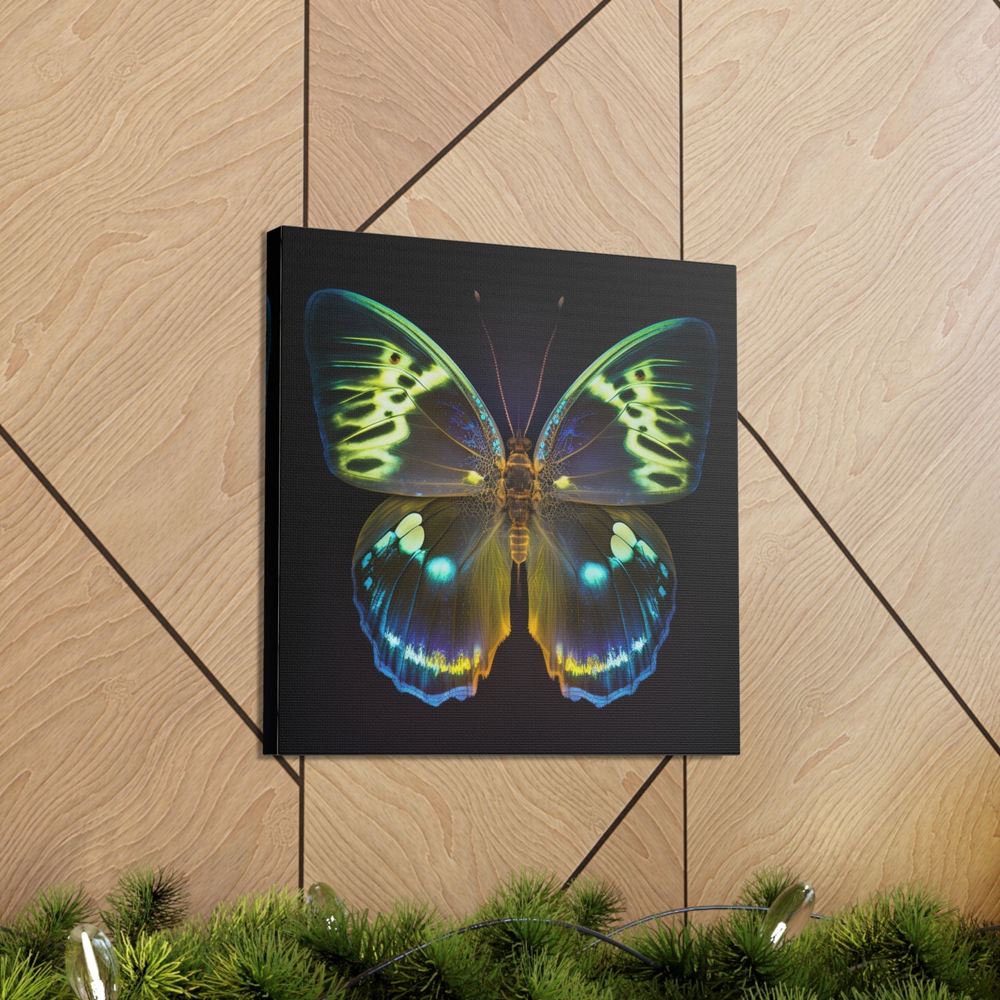Canvas Gallery Wraps Neon Hue Butterfly 1