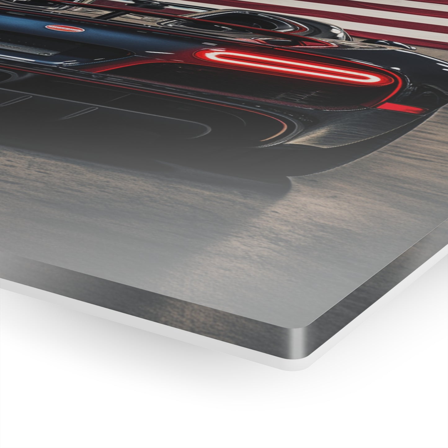 Acrylic Prints American Flag Background Bugatti 4