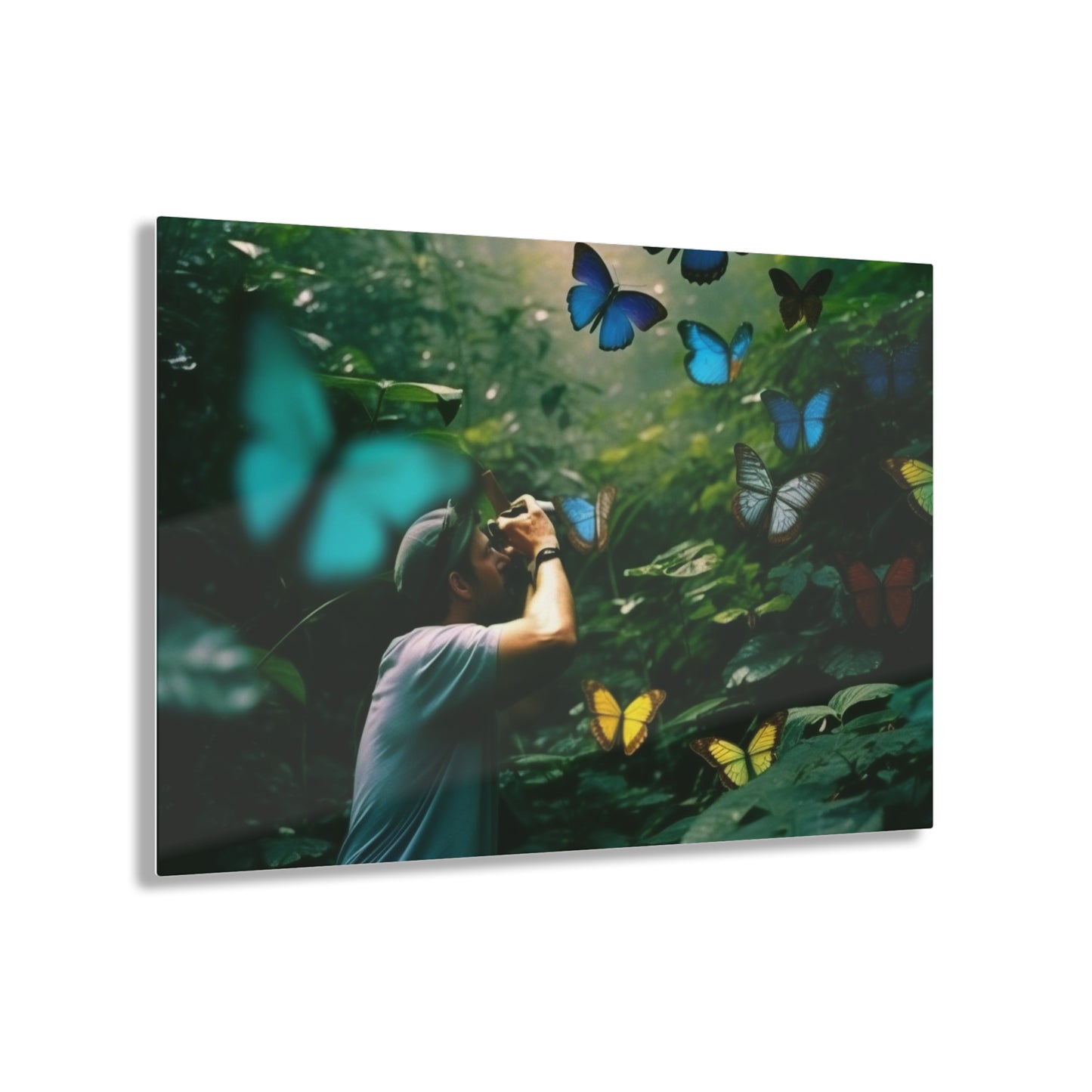 Acrylic Prints Jungle Butterfly 1