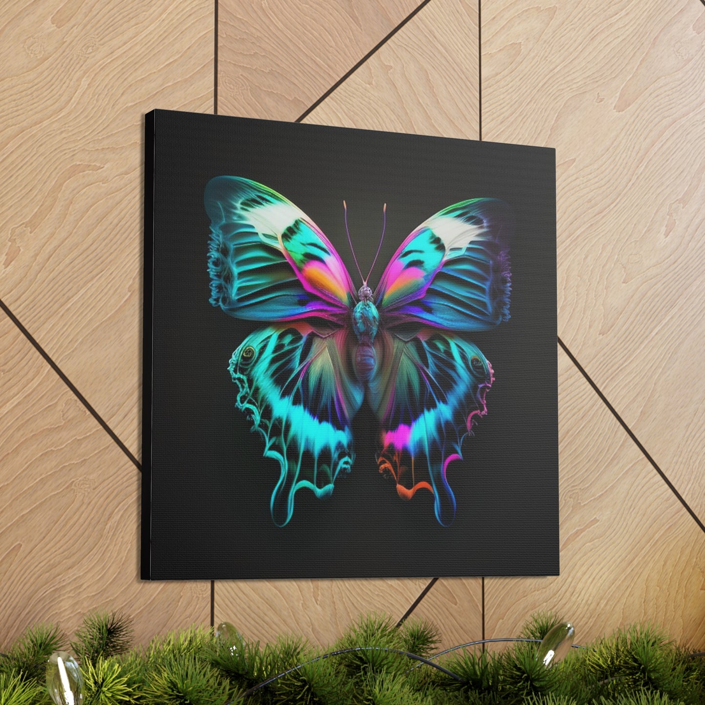 Canvas Gallery Wraps Neon Butterfly Fusion 4