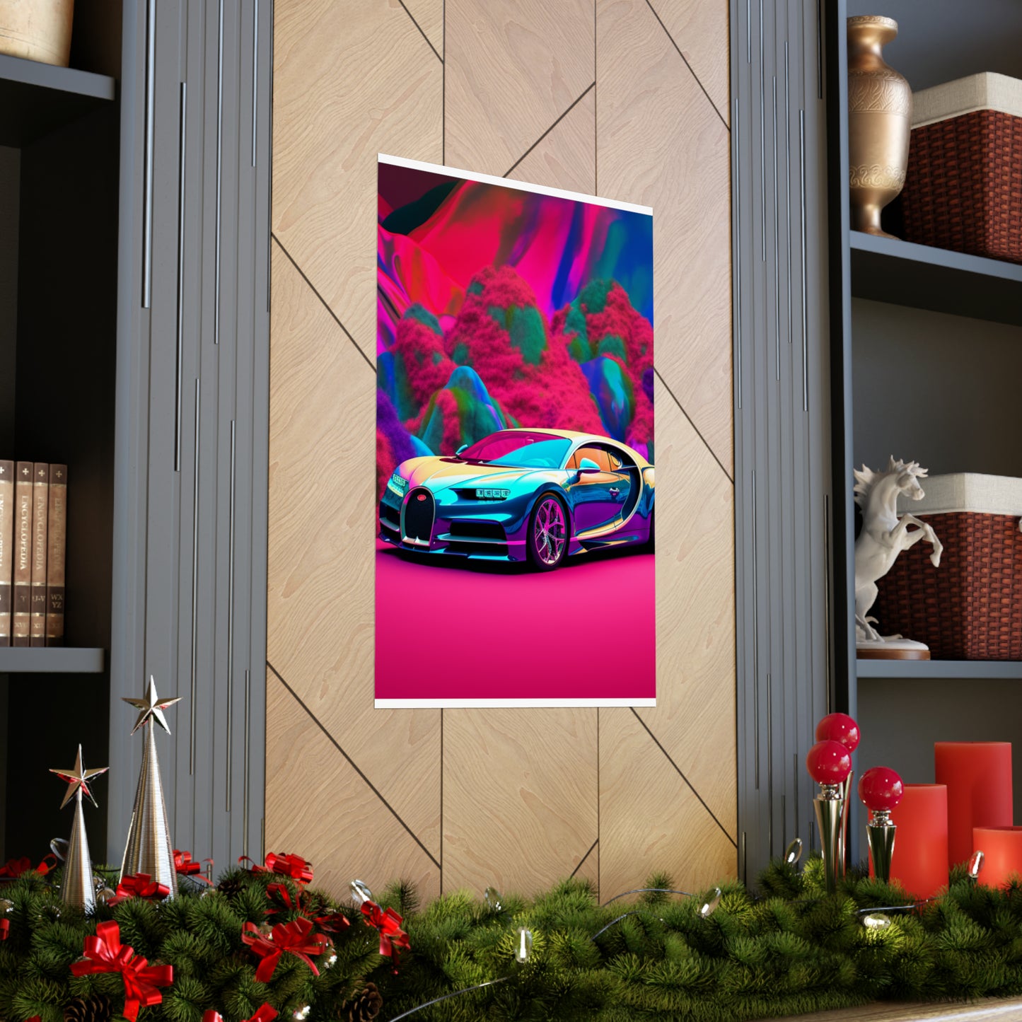 Premium Matte Vertical Posters Florescent Bugatti Flair 4