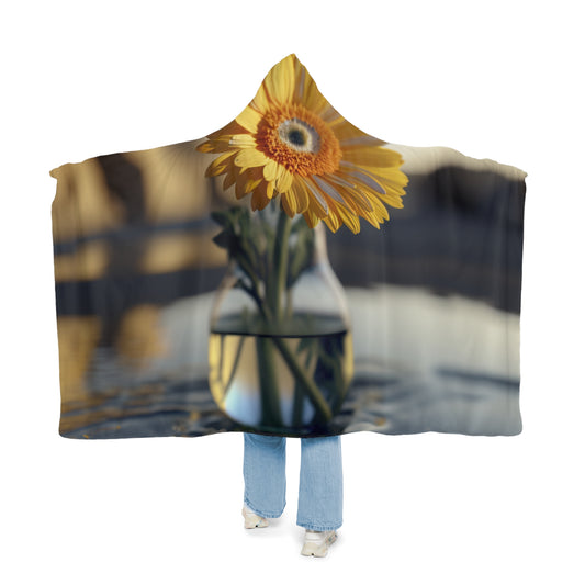 Snuggle Hooded Blanket yello Gerbera glass 4