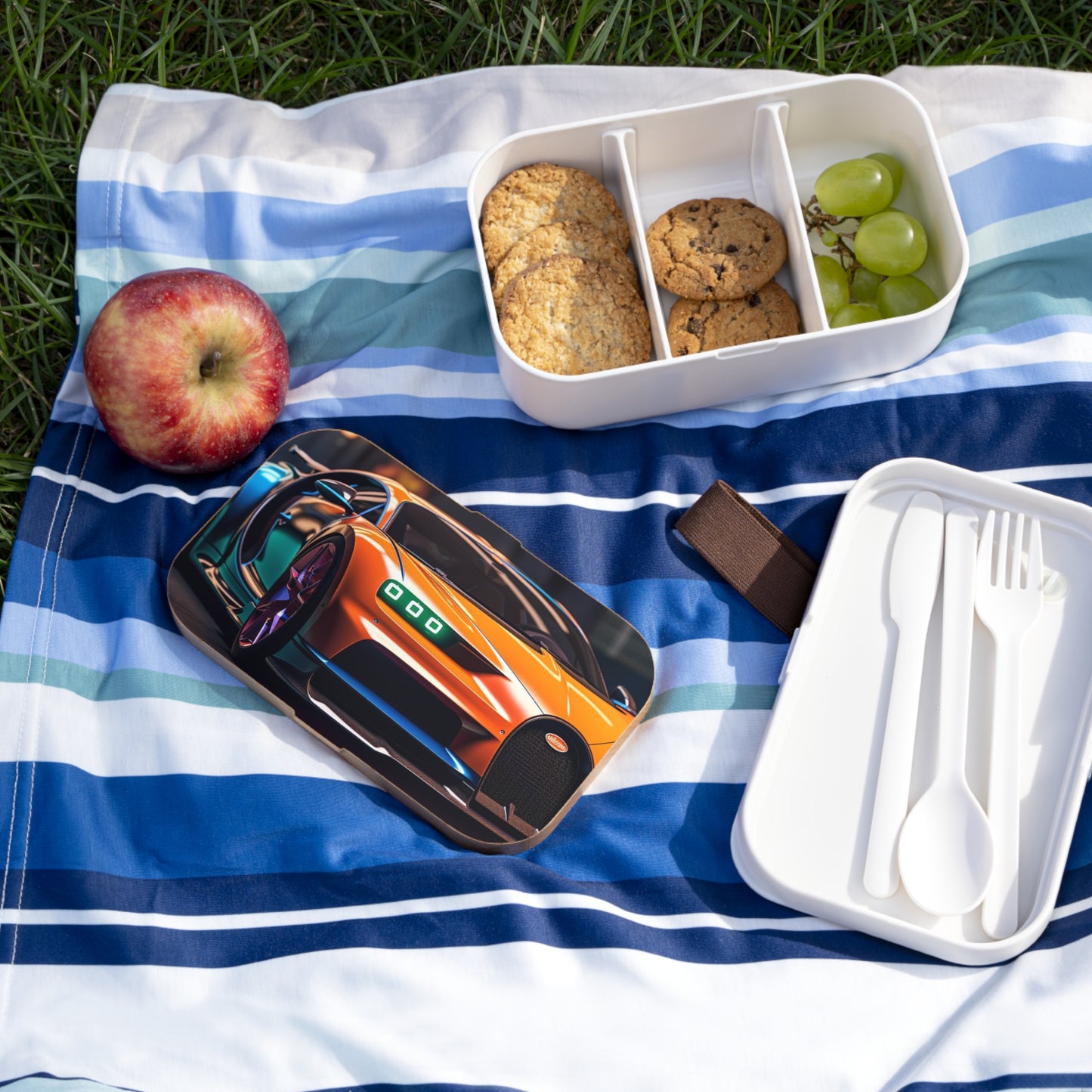 Bento Lunch Box Hyper Bugatti Neon Chiron 1