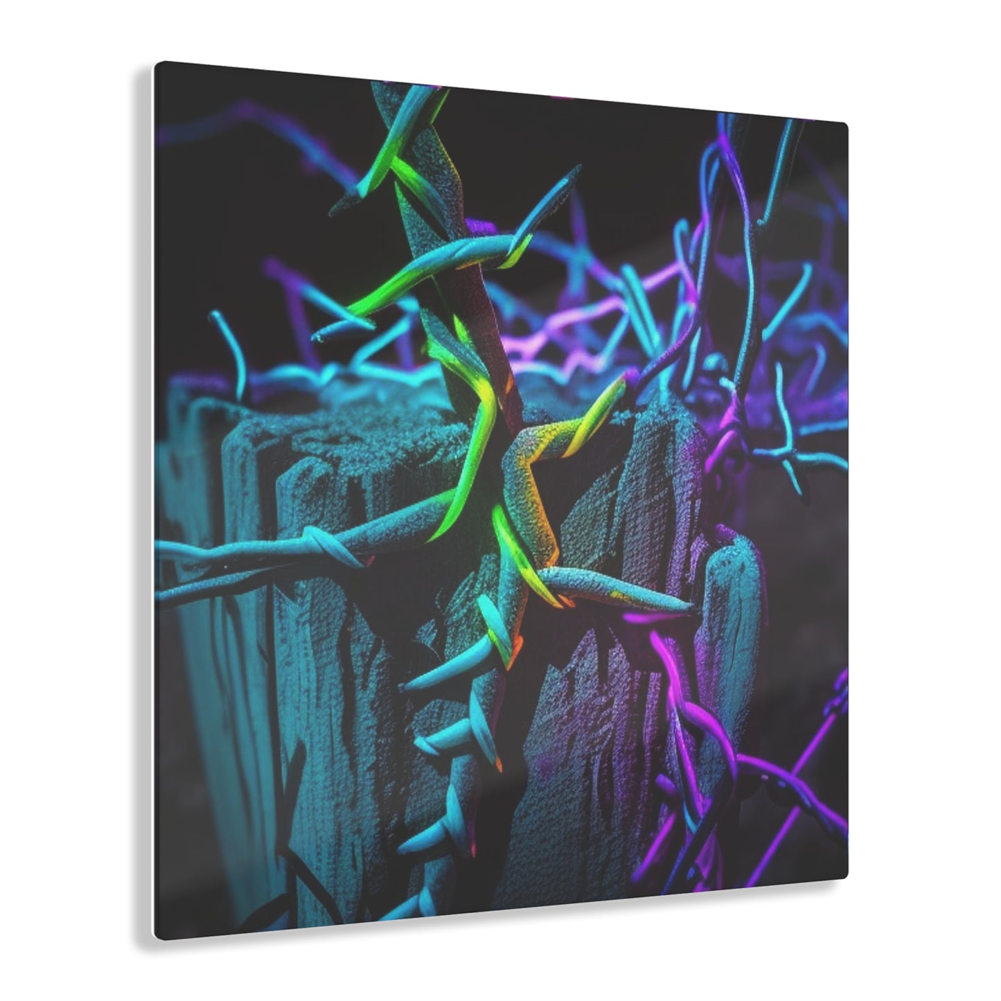 Acrylic Prints Macro Neon Barbs 3