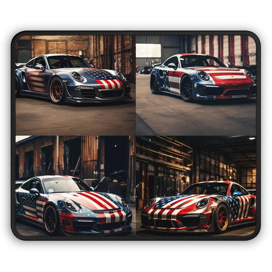 Gaming Mouse Pad  American Flag Porsche 5