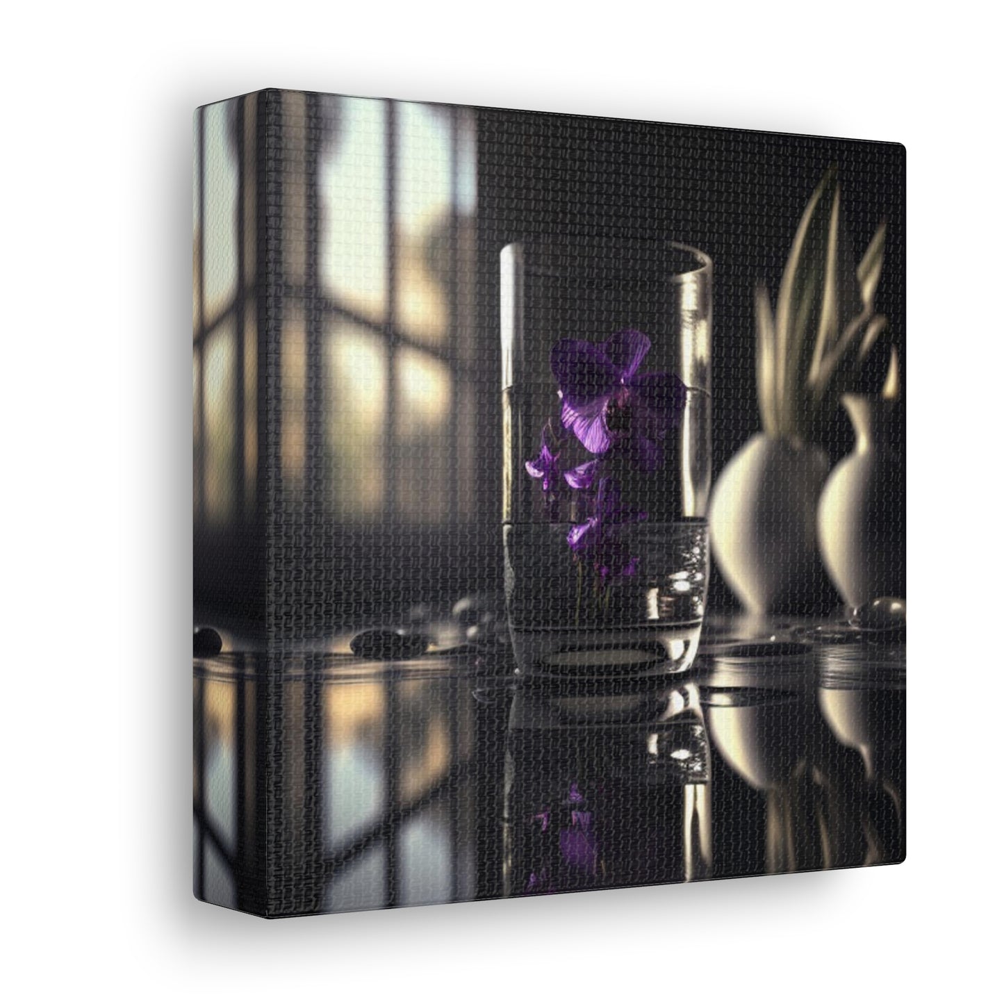 Canvas Gallery Wraps Purple Orchid Glass vase 4