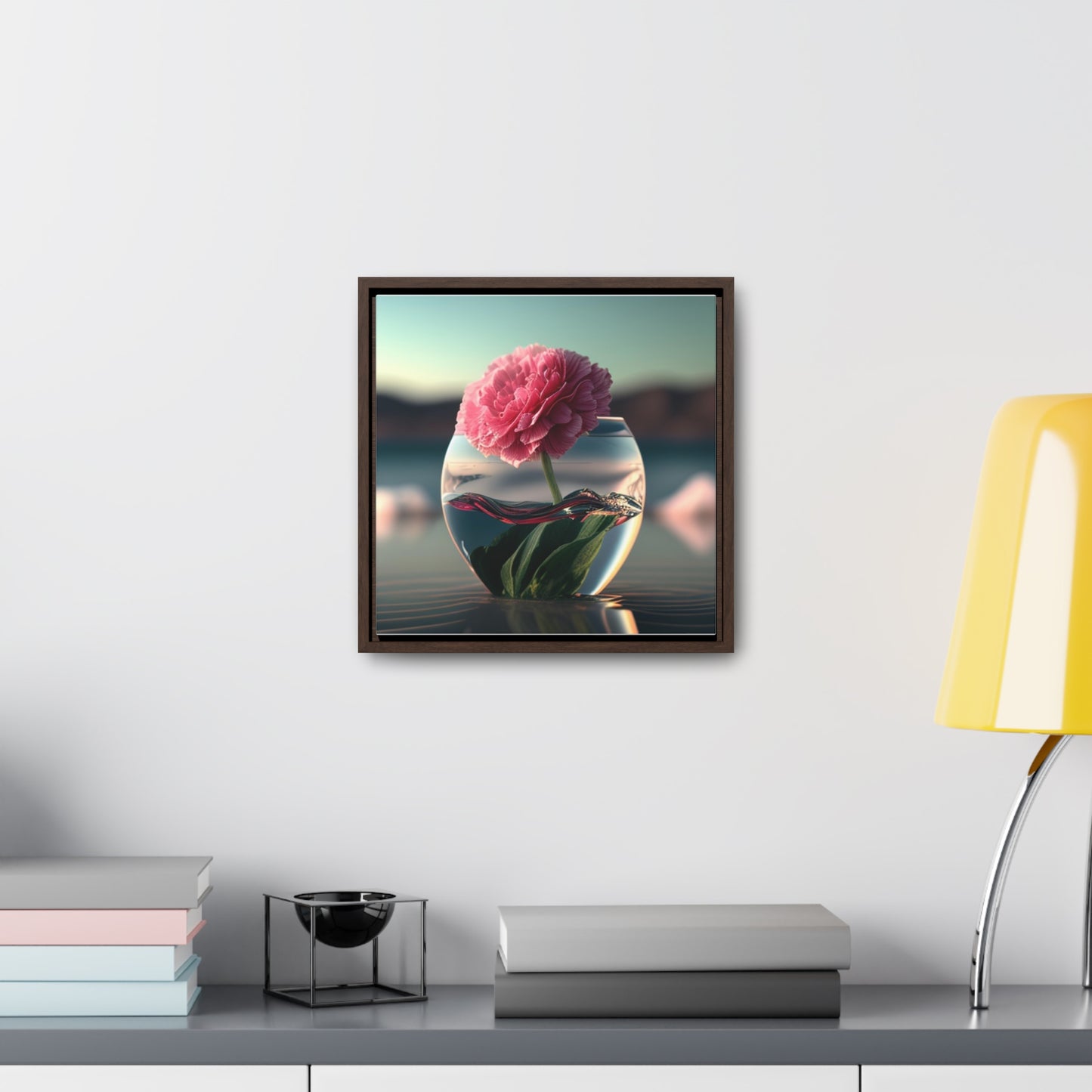 Gallery Canvas Wraps, Square Frame Carnation 2