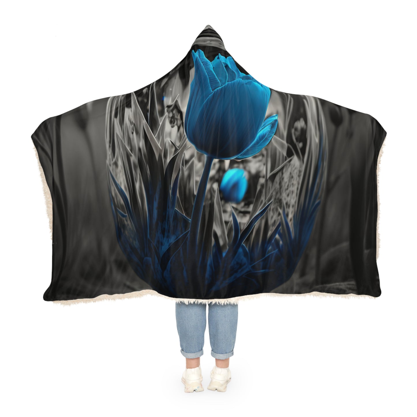 Snuggle Hooded Blanket Tulip Blue 6