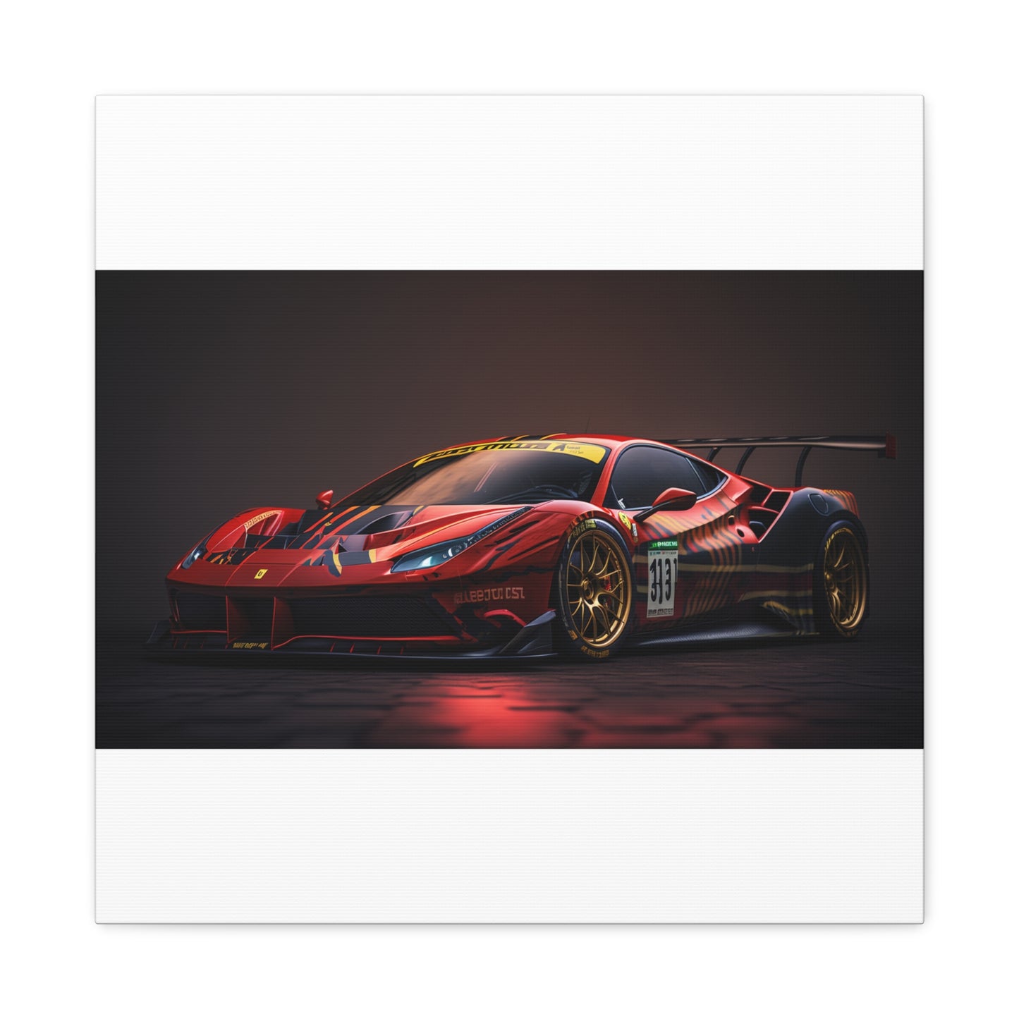 Canvas Gallery Wraps Ferrari Red 1