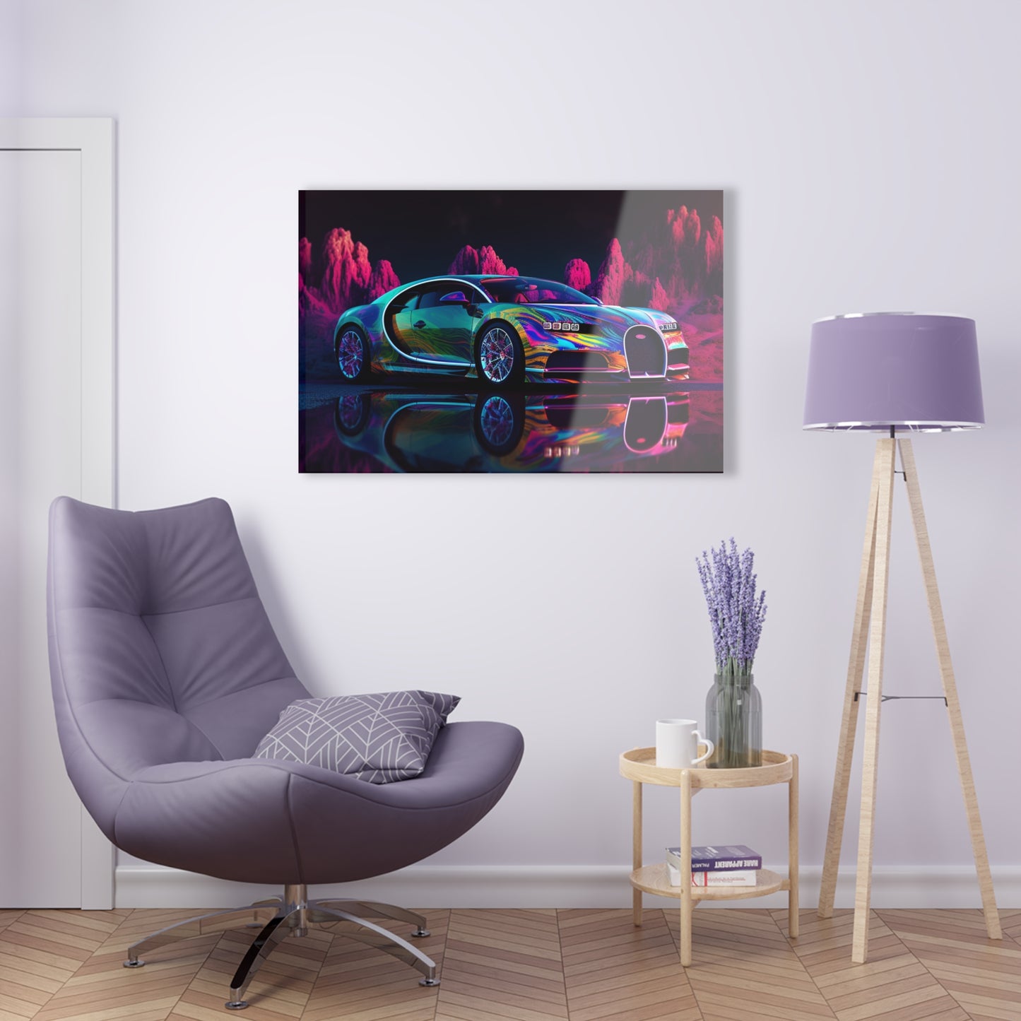 Acrylic Prints Florescent Bugatti Flair 2