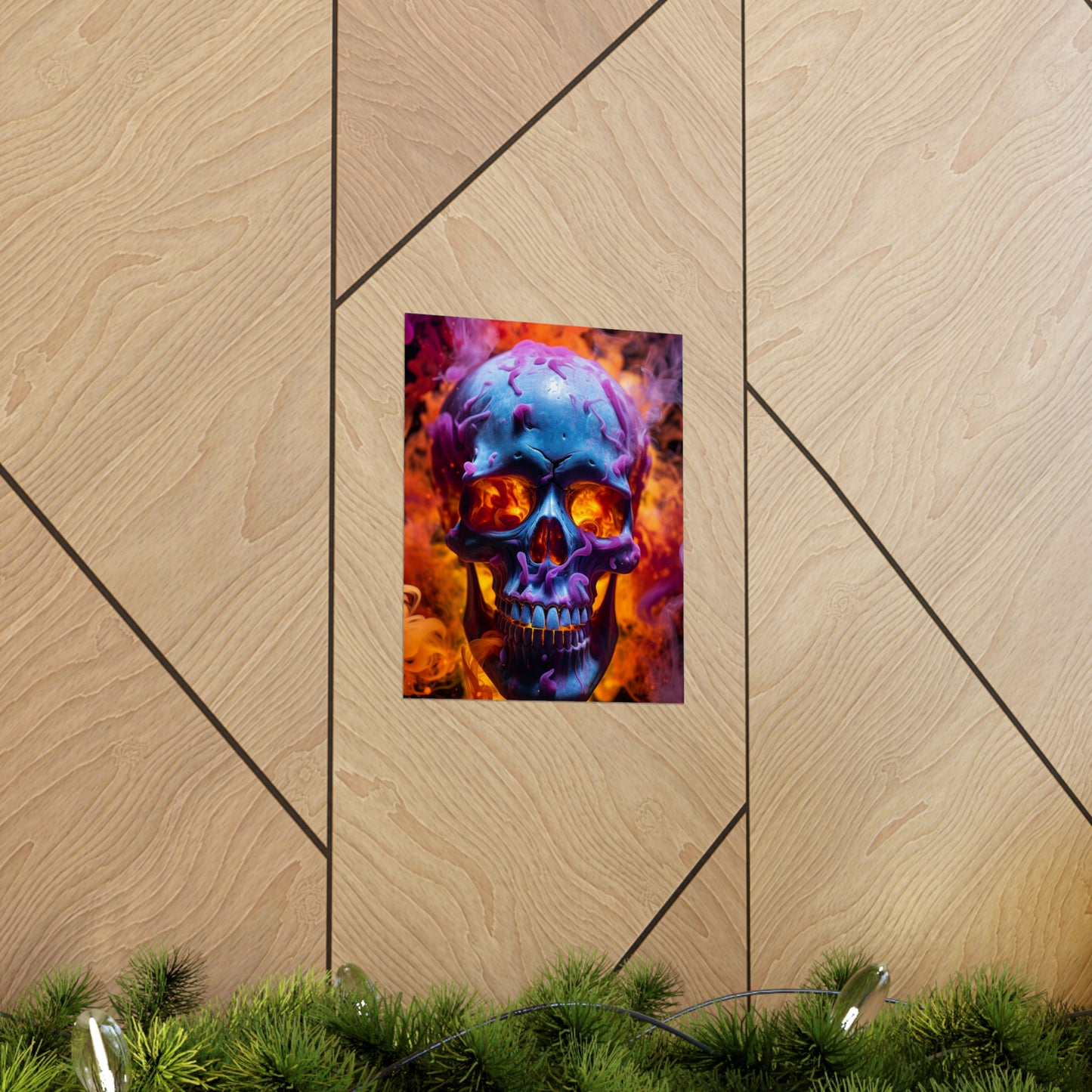 Premium Matte Vertical Posters Macro Skull 3