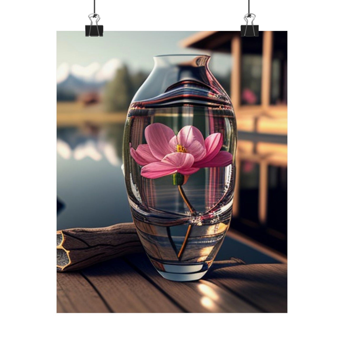 Premium Matte Vertical Posters Pink Magnolia 2