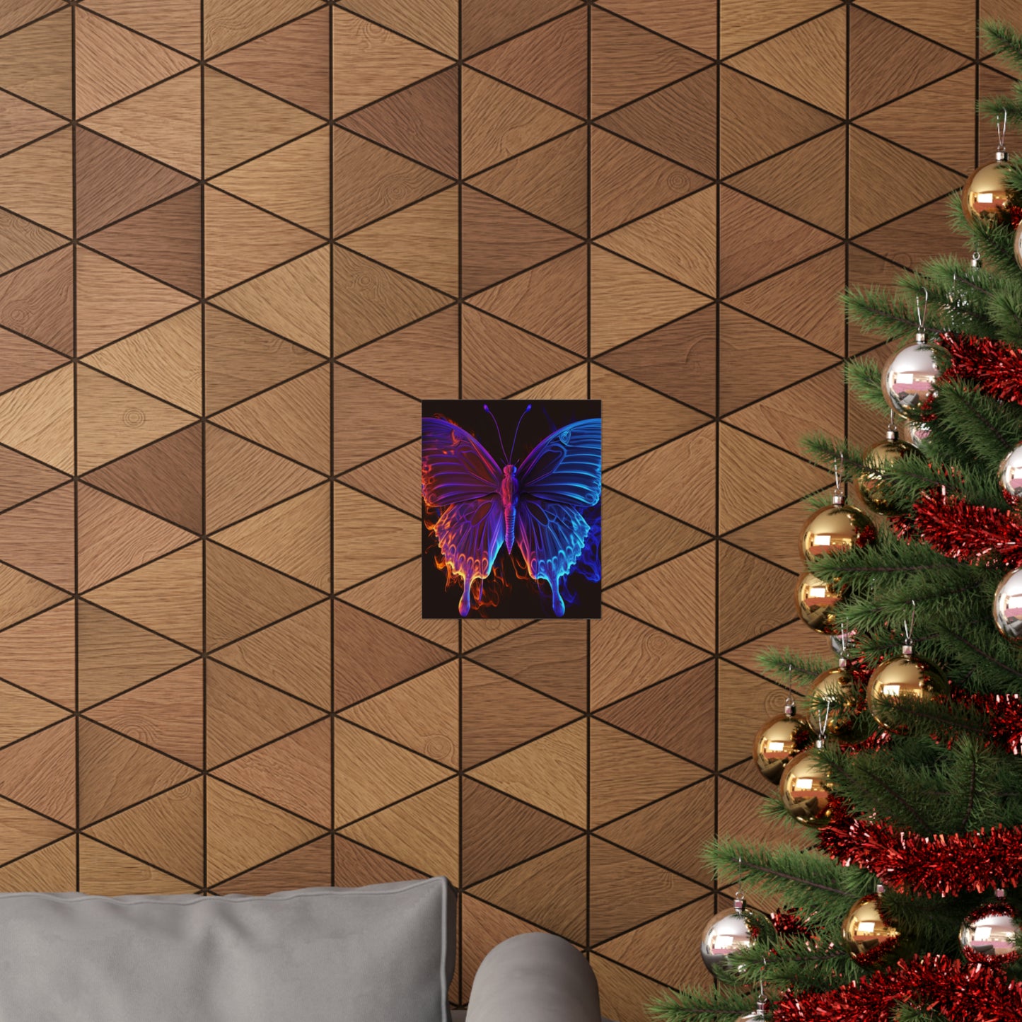 Premium Matte Vertical Posters Thermal Butterfly 1