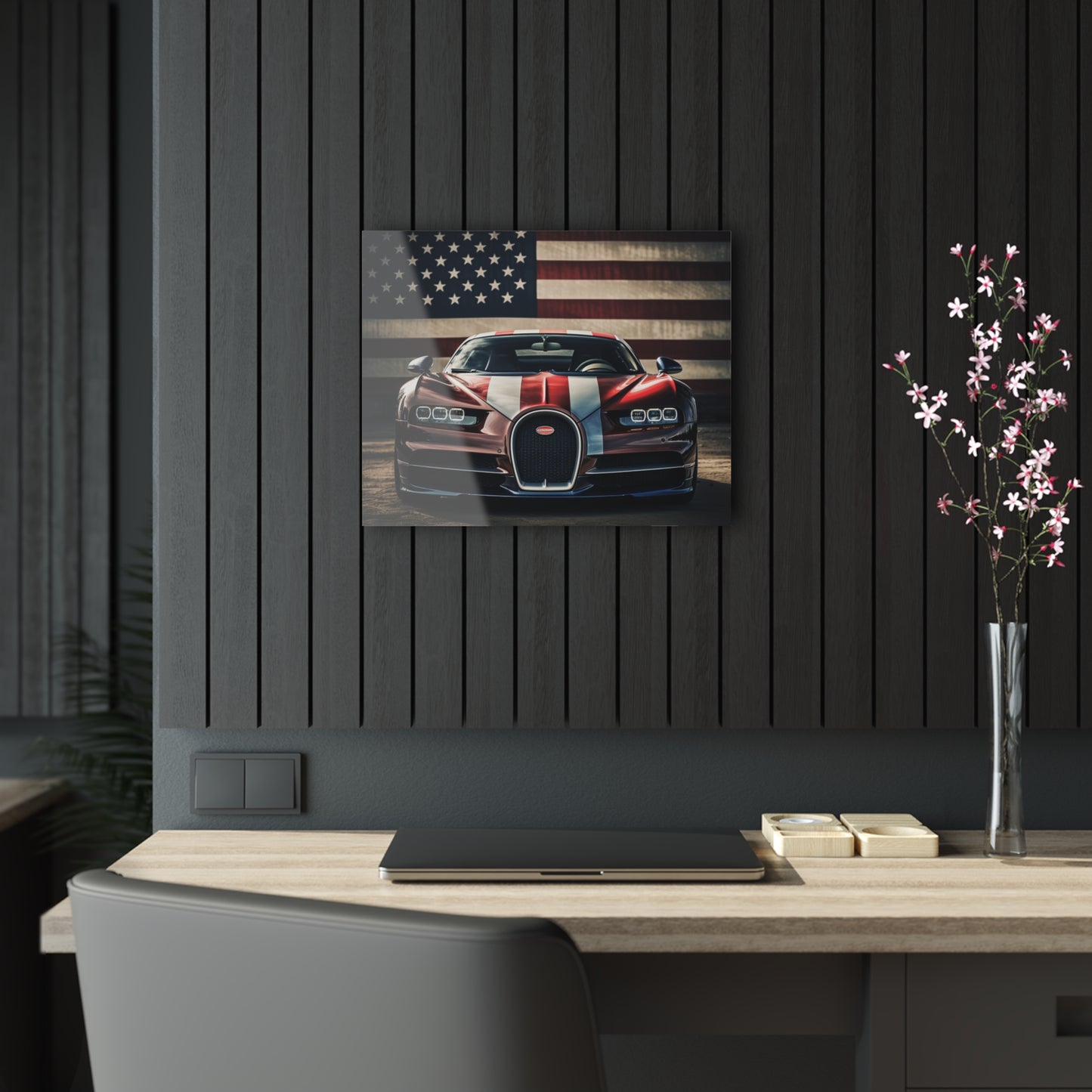 Acrylic Prints Bugatti Flag 1