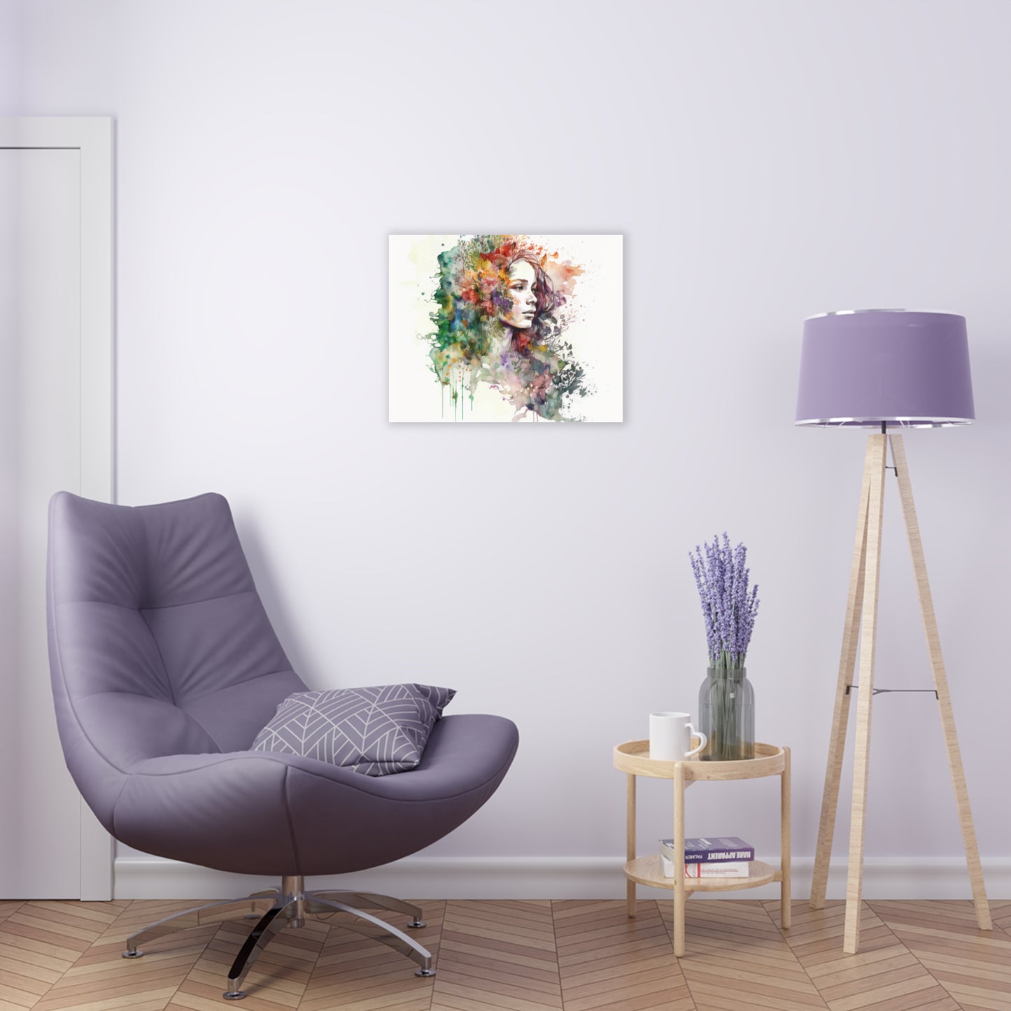 Acrylic Prints Mother Nature Bright Spring Colors Realistic Watercolor 3