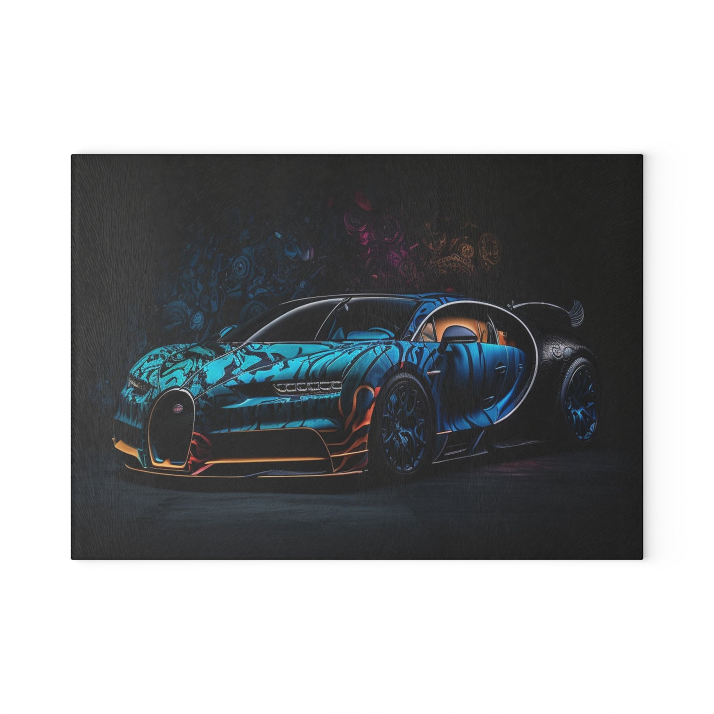 Glass Cutting Board Bugatti Blue 3