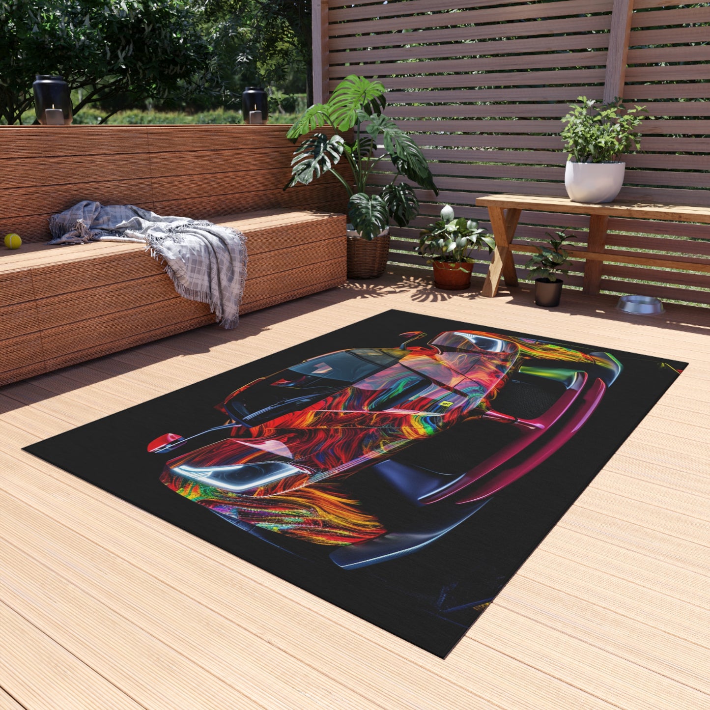 Outdoor Rug  Ferrari Neon 3