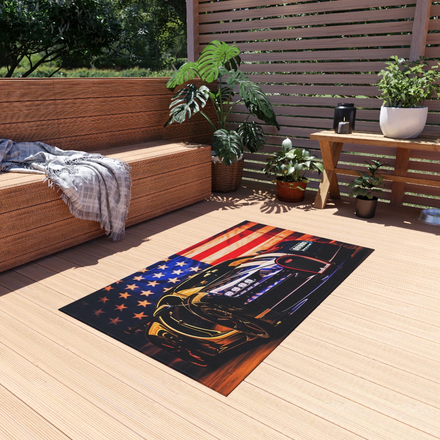 Outdoor Rug  Macro Bugatti American Flag 4