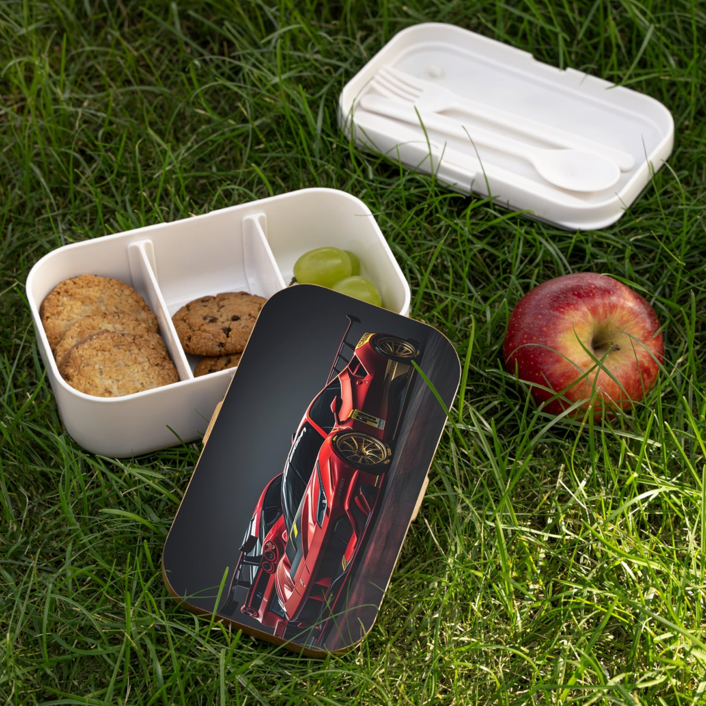 Bento Lunch Box Ferrari Red 3