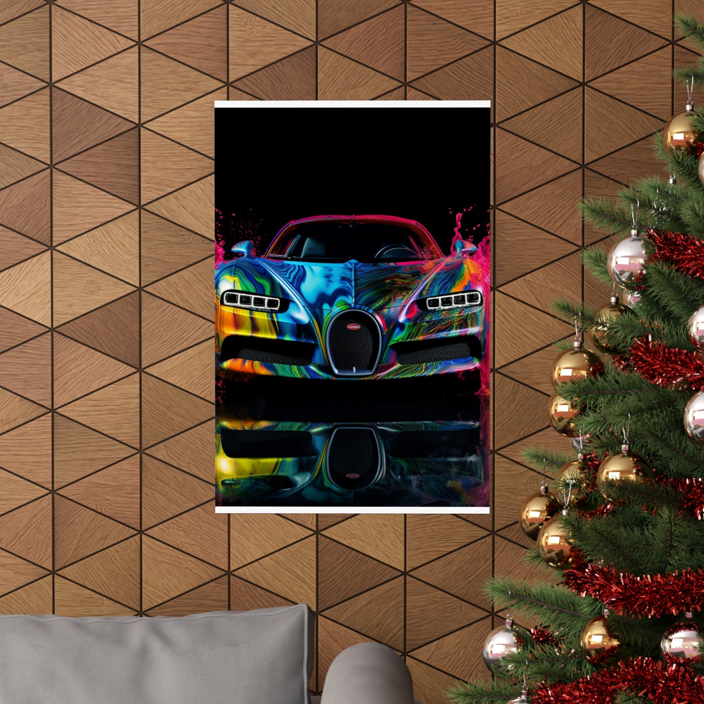 Premium Matte Vertical Posters Bugatti Water 4