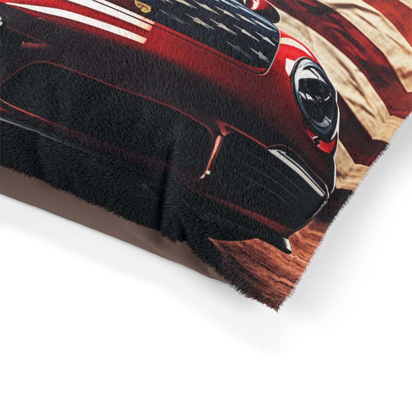 Pet Bed American Flag Background Porsche 2