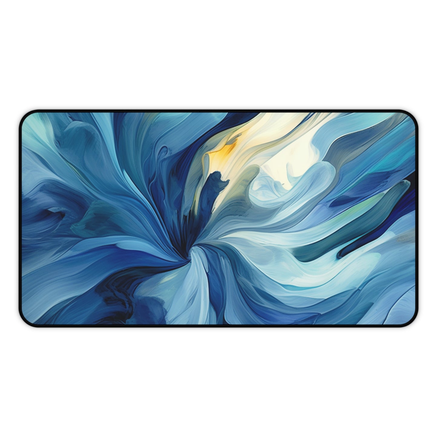 Desk Mat Blue Tluip Abstract 4