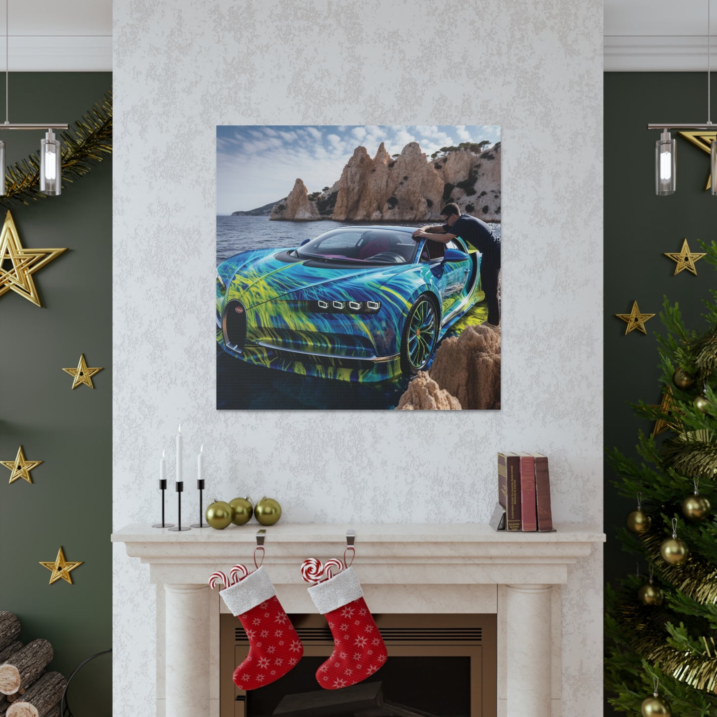 Canvas Gallery Wraps Bugatti Water 1