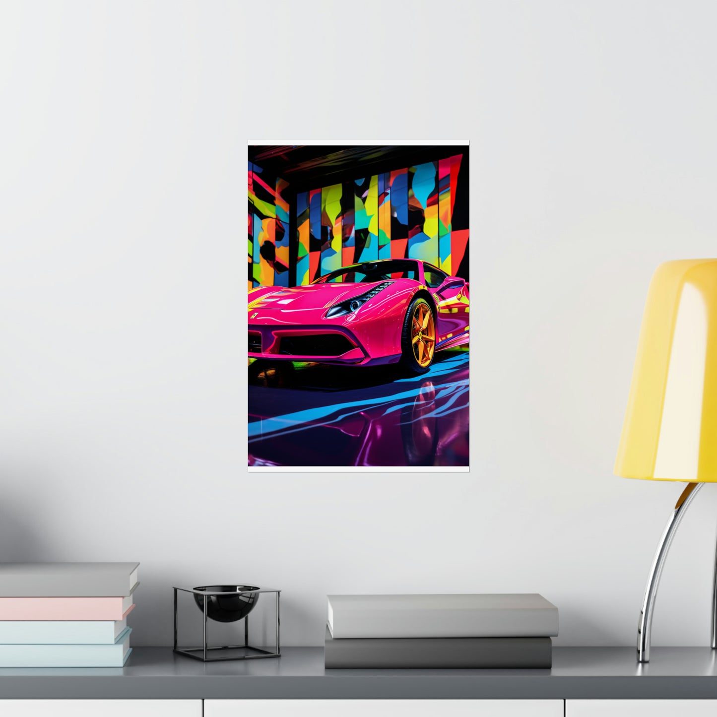 Premium Matte Vertical Posters Ferrari Flair Macro 1