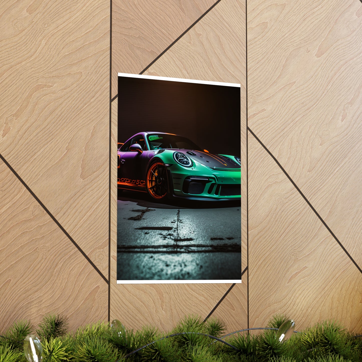 Premium Matte Vertical Posters Porsche Color 4