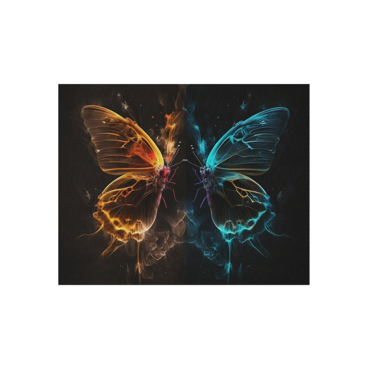 Outdoor Rug  Kiss Neon Butterfly 7